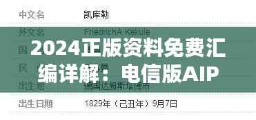 2024正版资料免费汇编详解:电信版AIP269.55决策辅助