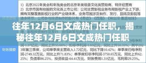揭秘文成县职场精英黄金时刻，揭秘往年十二月六日热门任职内幕！