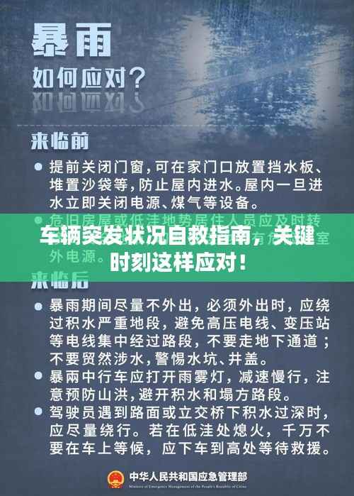 车辆突发状况自救指南,关键时刻这样应对!
